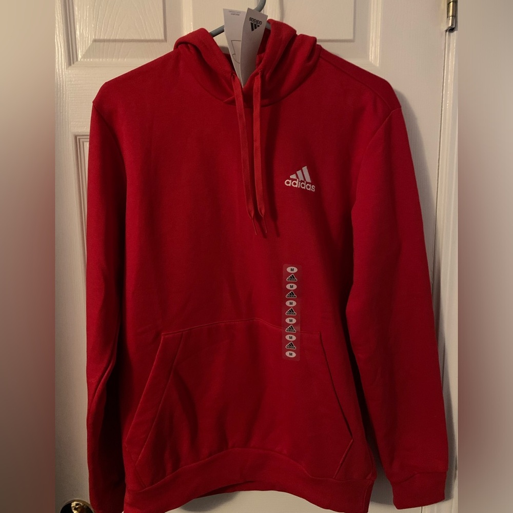 Adidas Men's Feel Cozy Red Hoodie